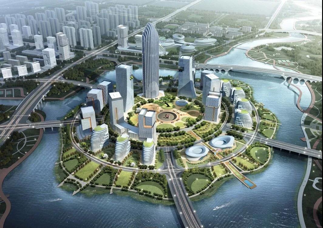 雙湖環(huán)島匯一心規(guī)劃效果圖